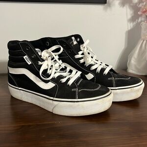 Platform vans high tops women’s 9.5